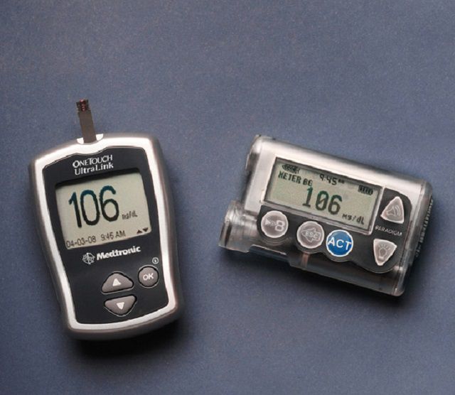 pompą insulinową, cukru krwi, cukrzycą typu, glukozy krwi, Touch Ping