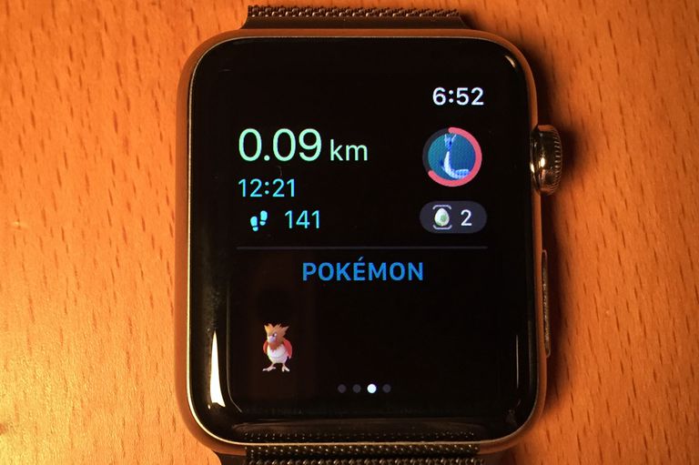 Apple Watch, aplikację telefonu, zbierać przedmioty, złapać Pokemona