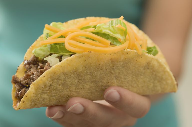 Taco Bell, gramów tłuszczu, kalorii gramów, kalorii gramów tłuszczu, menu Taco