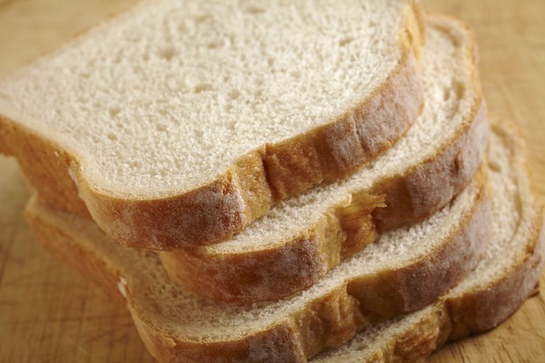 rafinowanych węglowodanów, Biały chleb, chleb jest, bardziej miękki, Biały chleb jest